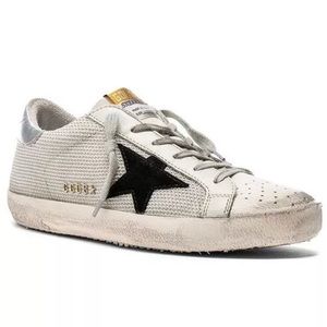 Auth Golden Goose Superstar in Grey Cord Gum 36